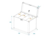 Roadinger Transportcase für 4x SLS, Größe L