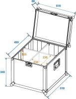 Roadinger Flightcase 4x PAR-64 Spot short