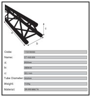 Duratruss DT 43/2-200, 3-Punkt Traverse, gerade, 200cm