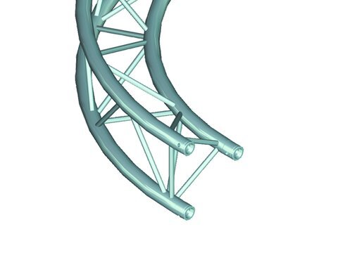 Alutruss Trilock 6082 Kreiselement 2m (innen), 90°, Spitze innen