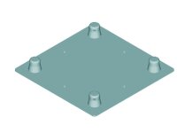 Alutruss Decolock DQ4-WPM Wall Mounting Plate MALE