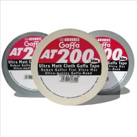 Advance Gaffa Tape AT-200 ultramatt weiss/white (Cloth Gaffa), 50m