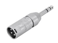 Neutrik NA3MP Adapter XLR male/6,35 ster.