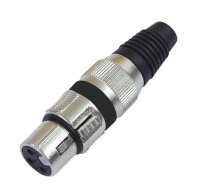 Omnitronic XLR socket 3pin bk 10x