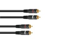 Omnitronic RCA cable 2x2 0.6m