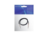 Omnitronic Jack cable 6.3 stereo 1m bk ROAD