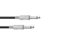 Omnitronic Jack cable 6.3 mono 1m bk