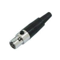 Omnitronic Mini XLR-Kupplung, schwarz, 3-polig