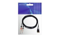 Omnitronic Adaptercable 2xJack/2xRCA 3m bk