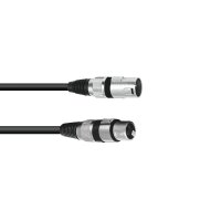 Omnitronic XLR cable 3pin 1m bk