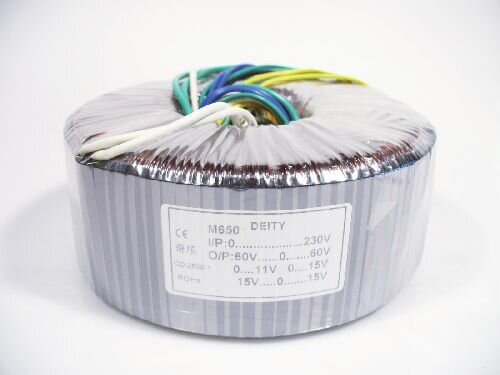 Ringkerntrafo 60-0-60V/11V/15V/15-0-15V (M650)