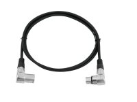 Omnitronic XLR cable 3pin 1.5m 90° bk