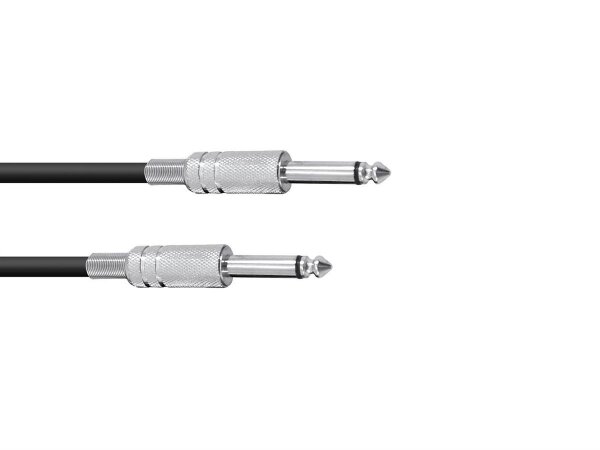 Omnitronic Jack cable 6.3 mono 6m bk