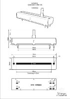 Fader 100KBx2 45mm MX-540 (Crossfader)