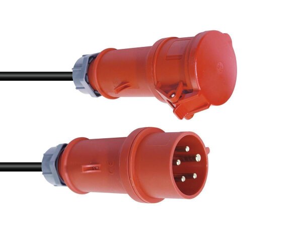 PSSO CEE Extension 16A 5x2.5 25m red