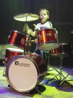 Dimavery JDS-305 Kids Drum Set, red