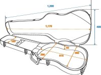 Dimavery ABS Case for electric-bass