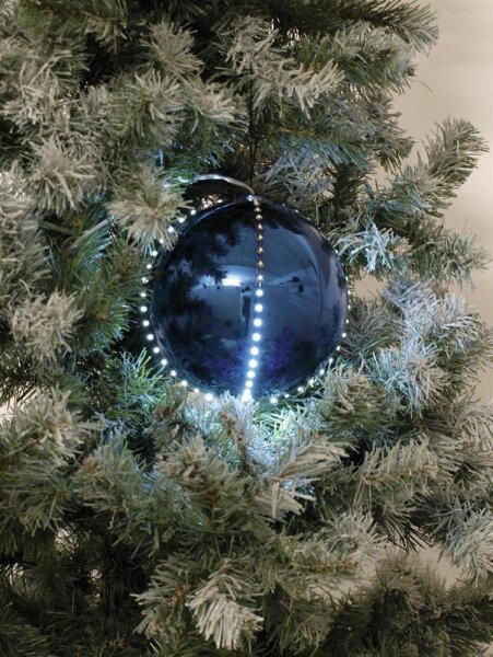 LED Snowball 8cm, dark blue 5x
