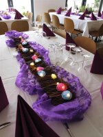 Rose narrow carpet, with LEDs, 120cm