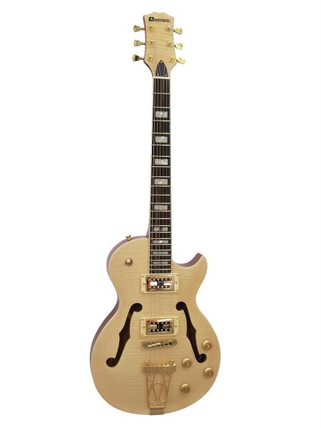 Dimavery LP-600 E-Guitar, nature maple