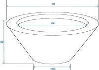 LEICHTSIN BOWL-15, braun, glänzend