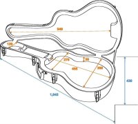 Dimavery ABS-Case für LP-Gitarre
