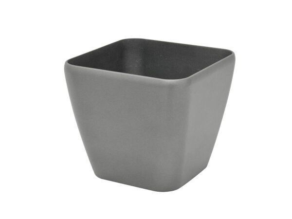 Deco pot LUNA-33, rectangular, silver