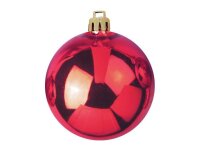 Europalms Deco Ball 10cm, red 4x