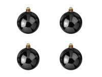 Deco Ball 10cm, black 4x