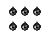 Deco Ball 7cm, black 6x