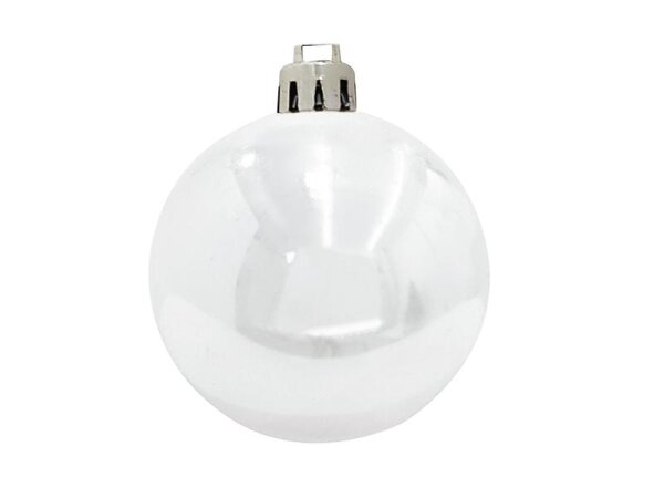 Deco Ball 7cm, white 6x