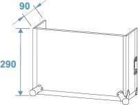 Roadinger Spezial-Kombi-Case LS5 Laptop-Rack,6 HE