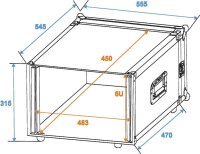 Roadinger Rack Profi 6HE 45cm