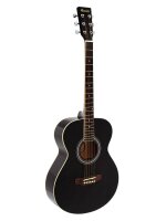 Dimavery AW-303 Western-Gitarre, schwarz