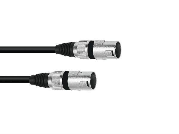 Omnitronic Adaptercable XLR(M)/XLR(M) 0.2m bk