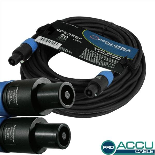 Accu Cable AC-PRO-SP2-2,5/20, Lautsprecherleitung, Speakon-Verbinder, 2x2,5mm, 20 Meter