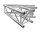 Global Truss F34PL, 4-Punkt Traverse, 2-Weg Ecke C19 45°