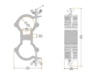 Global Truss Trussaufnehmer 30MM doppelt, Swivel Coupler Small, für 32-35mm Rohr, Breite: 30, Belastbarkeit: max. 35kg