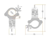 Global Truss Trussaufnehmer doppelt, für 50mm Rohr,...