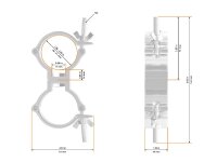 Global Truss Trussaufnehmer doppelt ALU