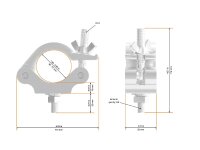 Global Truss Tussaufnehmer 48-51 MM ALU