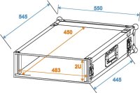 Roadinger Rack Profi 2HE 45cm