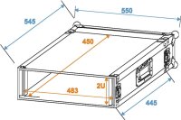 Roadinger Rack Profi 2HE 45cm