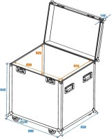 Roadinger Universal-Tour-Case Profi mit Rollen 60cm