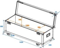 Roadinger Universal Case Profi 140x30x30cm wheels