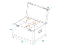 Roadinger Transportcase für 8x SLS, Größe M