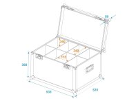 Roadinger Flightcase 8x SLS Size M