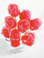 Crystal rose, burgundy 81cm 12x