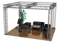 Sweettruss MS-Q 4.0/4.5/3.0 Messestand mit Querträger