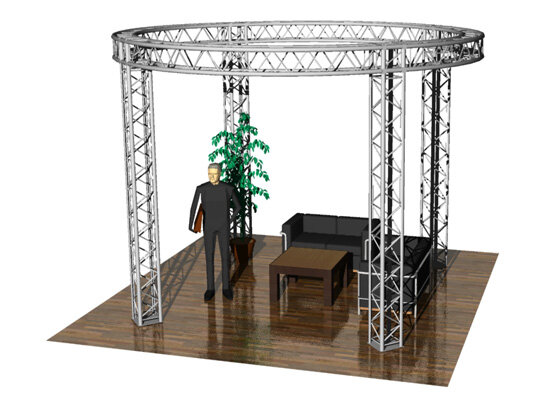 Sweettruss MS-R 6.3/3.3 Messestand rund